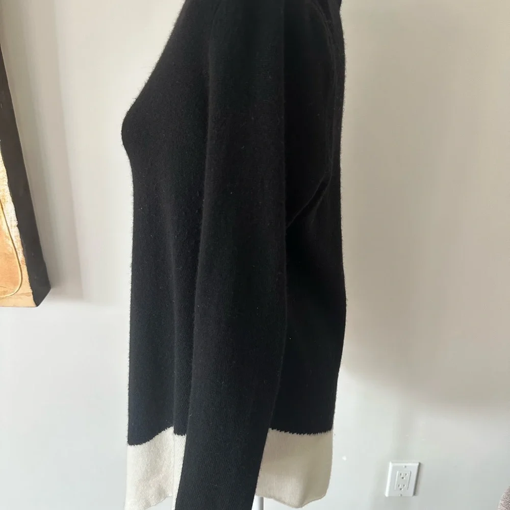 Joie Tambrel Sweater; Black & White - Picture 3 of 8